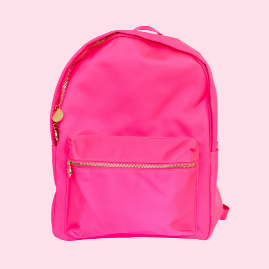 Classic Initial Backpack - Barbie Pink
