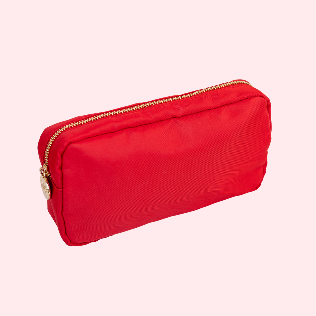 Scarlet Red Glam Makeup Bag