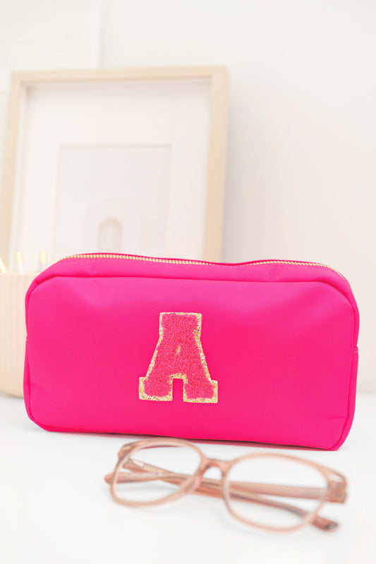 Barbie Pink Nylon Makeup case / Cosmetics bag / Travel case